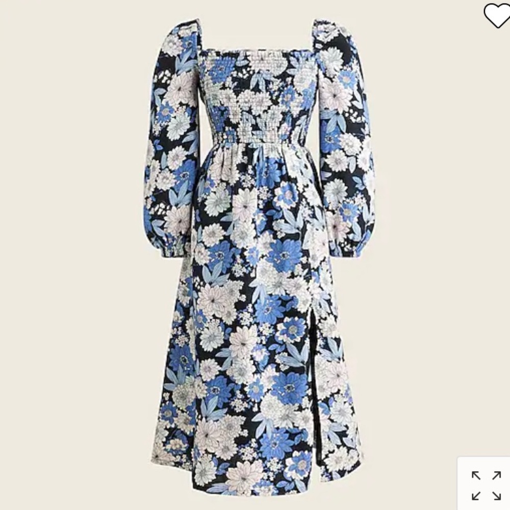🔴 J. Crew 100% Linen daydream dress in zinnia floral - Picture 1 of 11